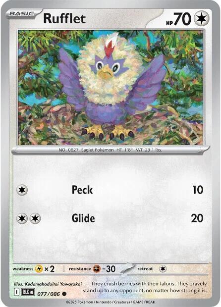 Rufflet (077/086) [Scarlet & Violet: Black Bolt] | Local Legends