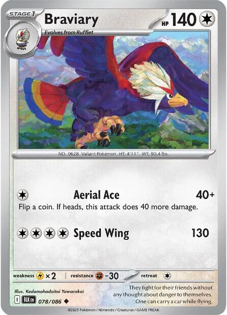 Braviary (078/086) [Scarlet & Violet: Black Bolt] | Local Legends