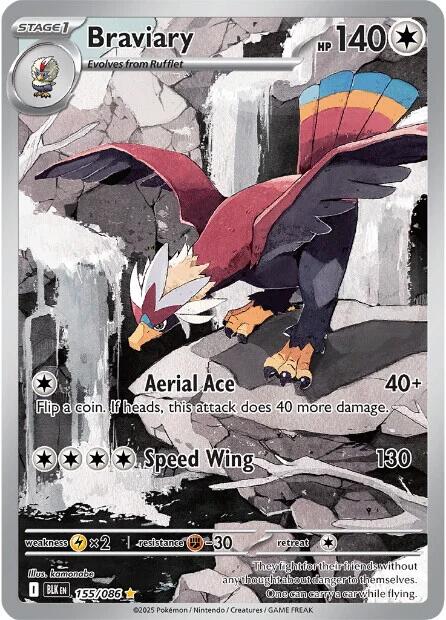Braviary (155/086) [Scarlet & Violet: Black Bolt] | Local Legends