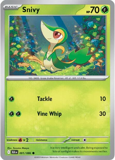 Snivy (001/086) [Scarlet & Violet: Black Bolt] | Local Legends
