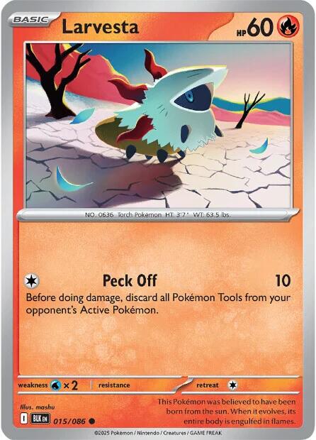 Larvesta (015/086) [Scarlet & Violet: Black Bolt] | Local Legends