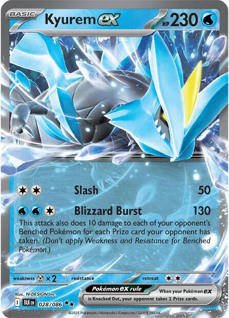 Kyurem ex (028/086) [Scarlet & Violet: Black Bolt] | Local Legends