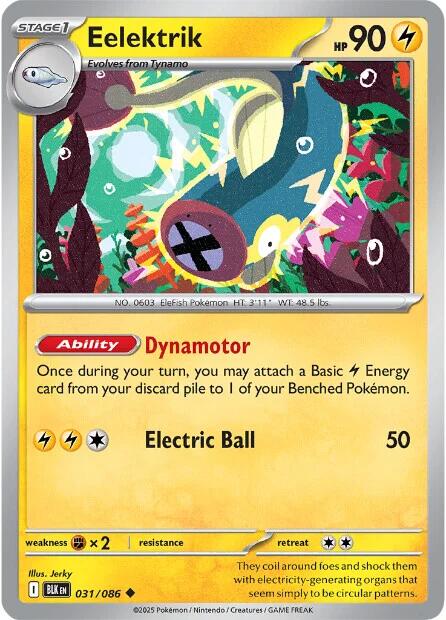 Eelektrik (031/086) [Scarlet & Violet: Black Bolt] | Local Legends