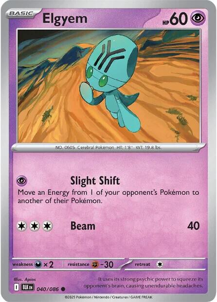 Elgyem (040/086) [Scarlet & Violet: Black Bolt] | Local Legends