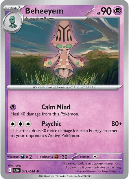 Beheeyem (041/086) [Scarlet & Violet: Black Bolt] | Local Legends