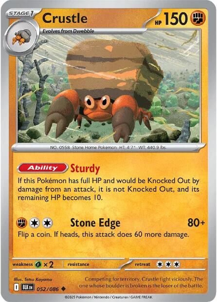 Crustle (052/086) [Scarlet & Violet: Black Bolt] | Local Legends