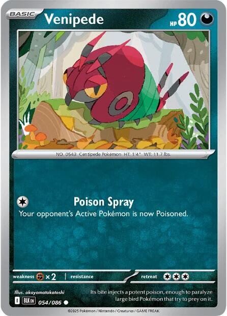 Venipede (054/086) [Scarlet & Violet: Black Bolt] | Local Legends
