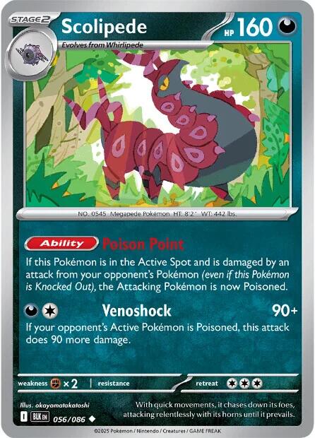 Scolipede (056/086) [Scarlet & Violet: Black Bolt] | Local Legends