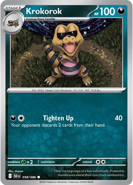 Krokorok (058/086) [Scarlet & Violet: Black Bolt] | Local Legends