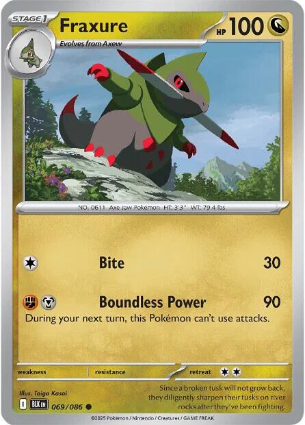 Fraxure (069/086) [Scarlet & Violet: Black Bolt] | Local Legends