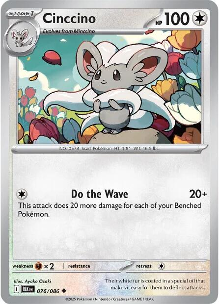 Cinccino (076/086) [Scarlet & Violet: Black Bolt] | Local Legends
