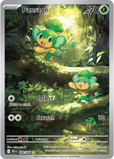 Pansage (089/086) [Scarlet & Violet: Black Bolt] | Local Legends