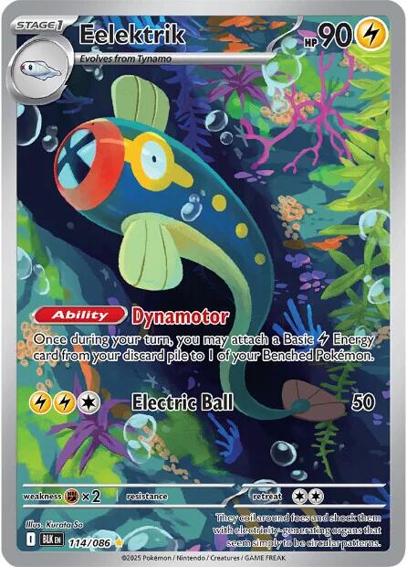 Eelektrik (114/086) [Scarlet & Violet: Black Bolt] | Local Legends