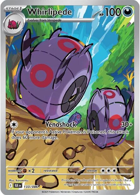 Whirlipede (133/086) [Scarlet & Violet: Black Bolt] | Local Legends