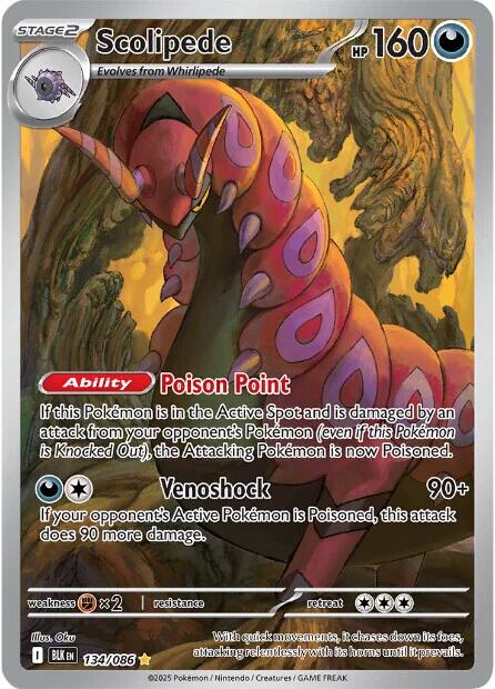 Scolipede (134/086) [Scarlet & Violet: Black Bolt] | Local Legends