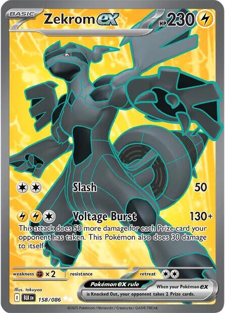 Zekrom ex (158/086) [Scarlet & Violet: Black Bolt] | Local Legends