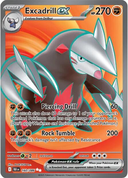 Excadrill ex (160/086) [Scarlet & Violet: Black Bolt] | Local Legends
