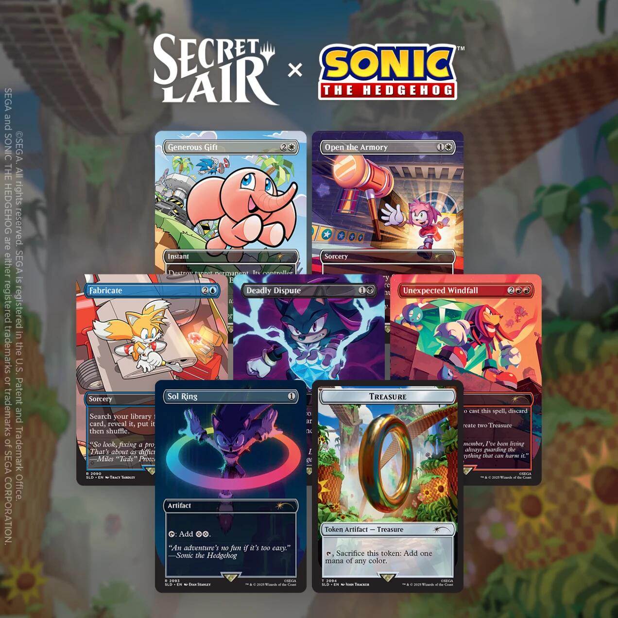 Secret Lair: Drop Series - Secret Lair x Sonic the Hedgehog (Chasing Adventure - Non-Foil) | Local Legends