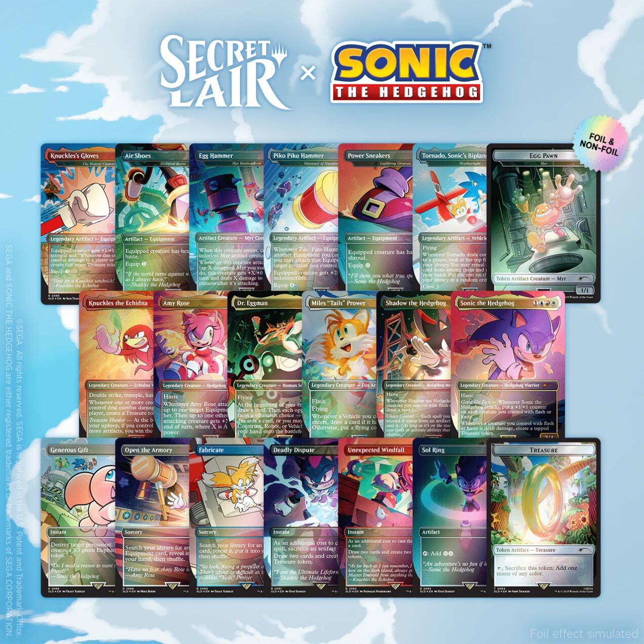 Secret Lair: Drop Series - Secret Lair x Sonic the Hedgehog (Super Sonic Bundle - Rainbow Foil) | Local Legends