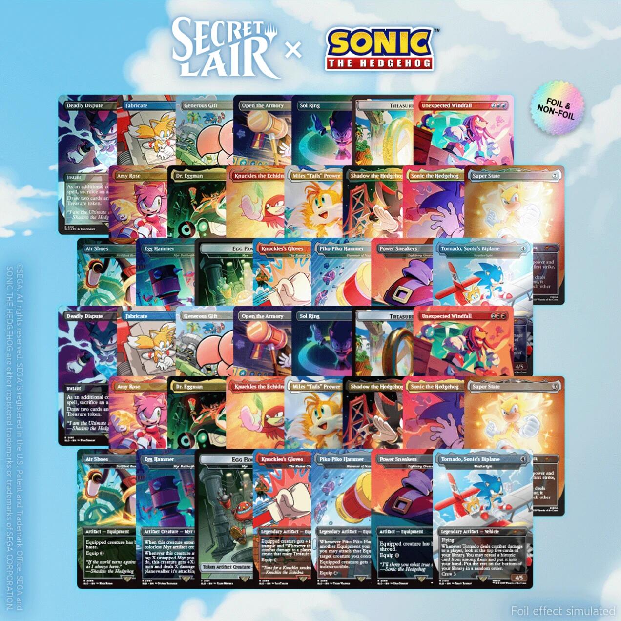 Secret Lair: Drop Series - Secret Lair x Sonic the Hedgehog: Sonic 100% Complete Bundle | Local Legends