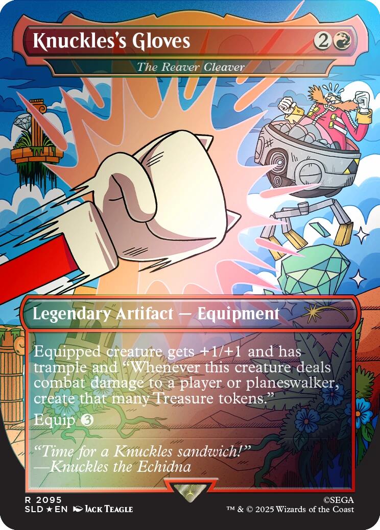 Knuckles's Gloves - The Reaver Cleaver (Rainbow Foil) [Secret Lair Drop Series] | Local Legends