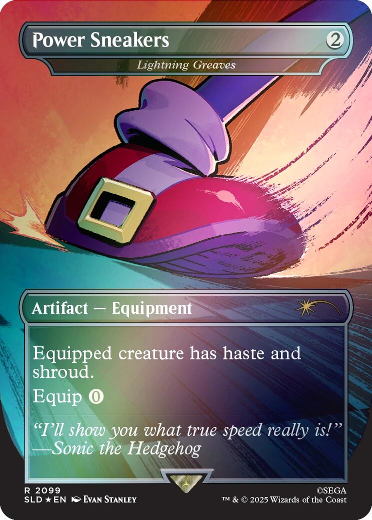 Power Sneakers - Lightning Greaves (Rainbow Foil) [Secret Lair Drop Series] | Local Legends