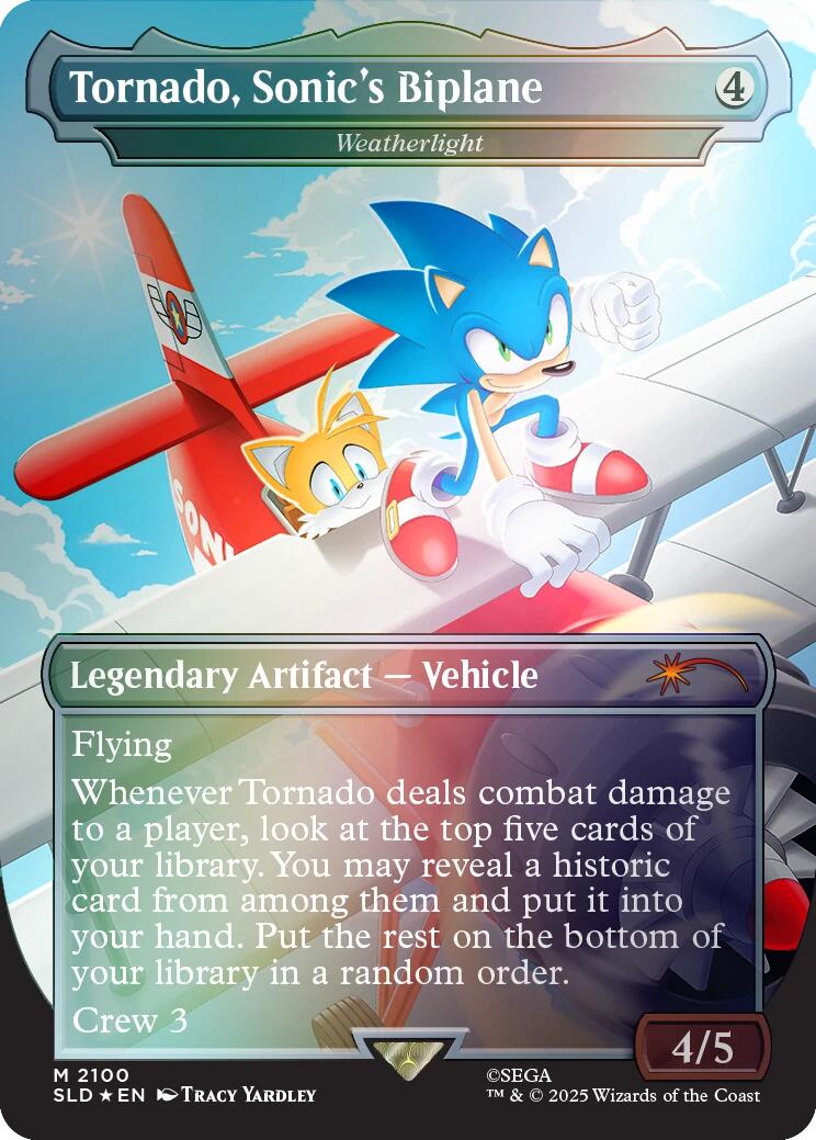 Tornado, Sonic's Biplane - Weatherlight (Rainbow Foil) [Secret Lair Drop Series] | Local Legends