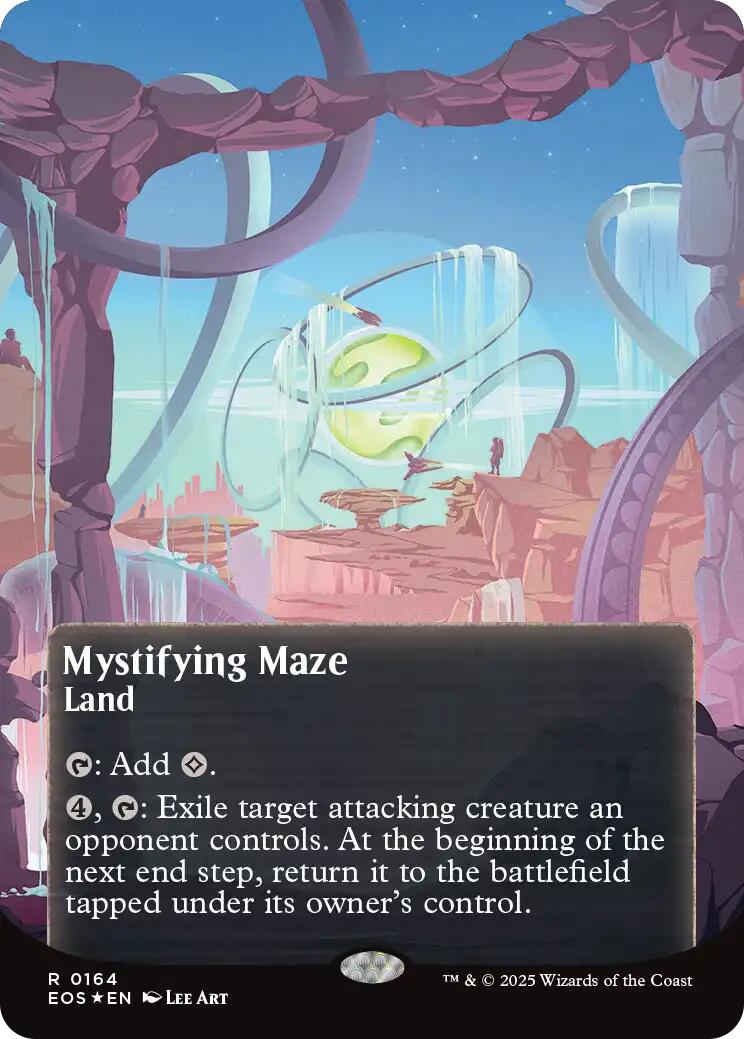 Mystifying Maze (0164) (Borderless) (Galaxy Foil) [Edge of Eternities: Stellar Sights] | Local Legends