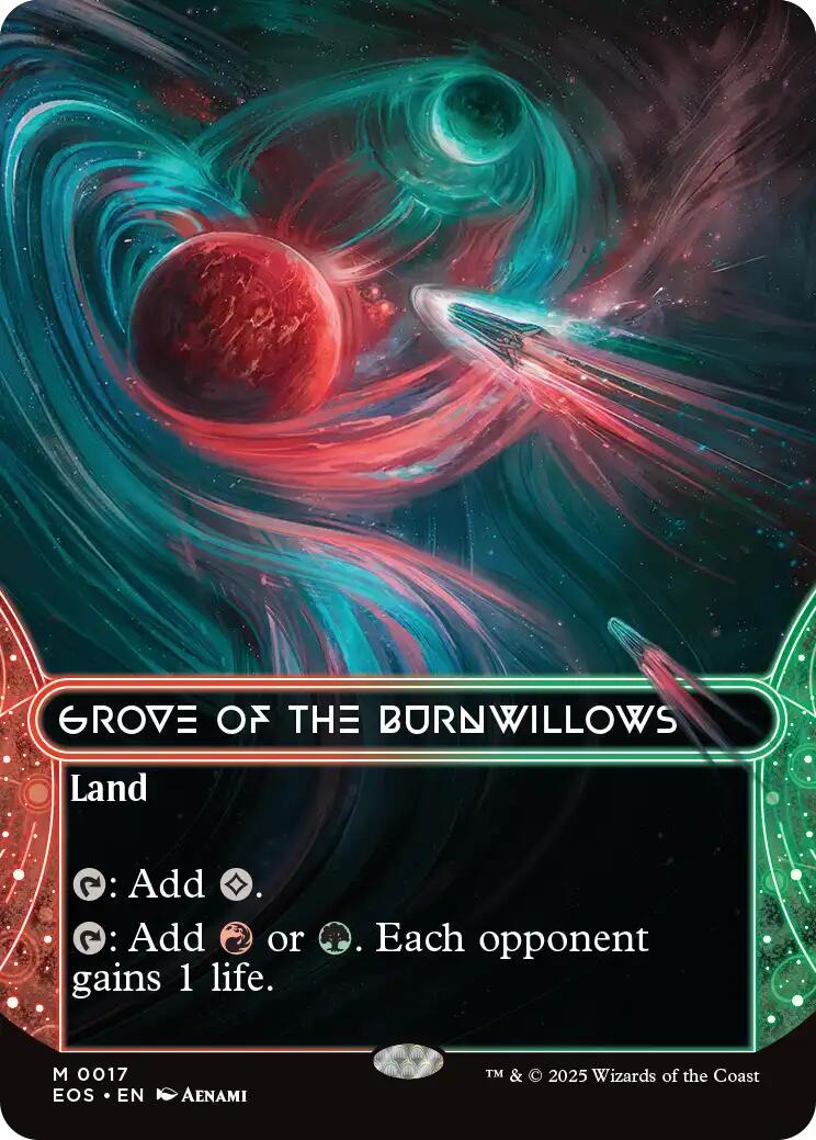 Grove of the Burnwillows (0017) (Borderless) | Local Legends