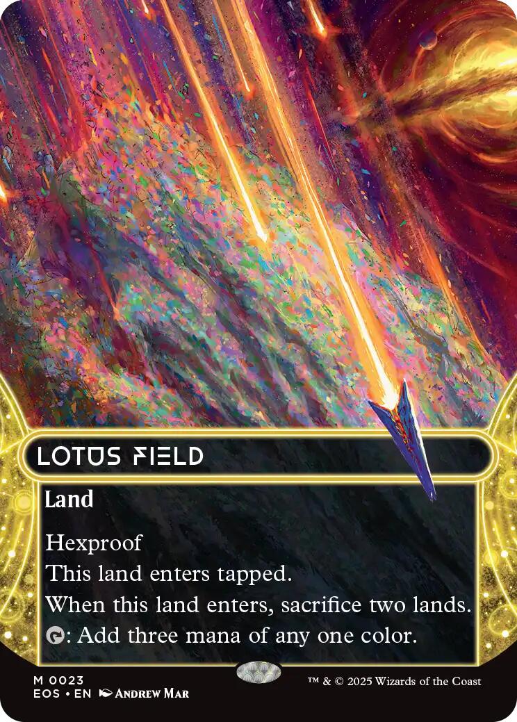 Lotus Field (0023) (Borderless) [Edge of Eternities: Stellar Sights] | Local Legends