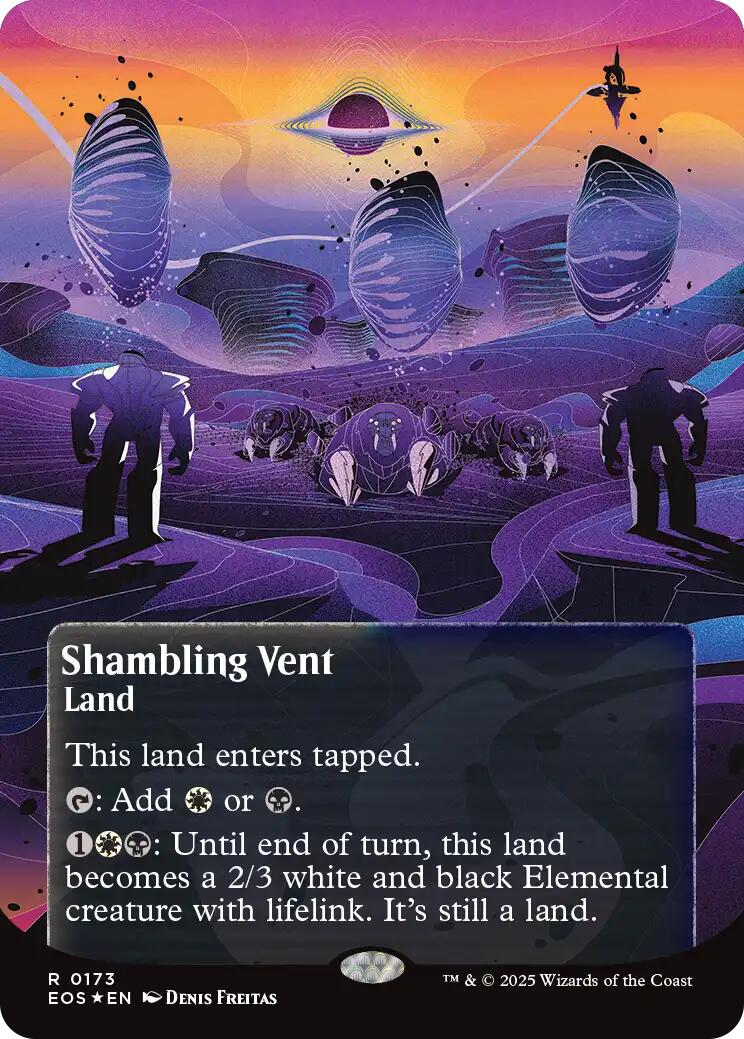 Shambling Vent (0173) (Borderless) (Galaxy Foil) [Edge of Eternities: Stellar Sights] | Local Legends