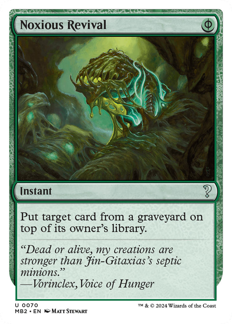 Noxious Revival (White Border) [Mystery Booster 2] | Local Legends