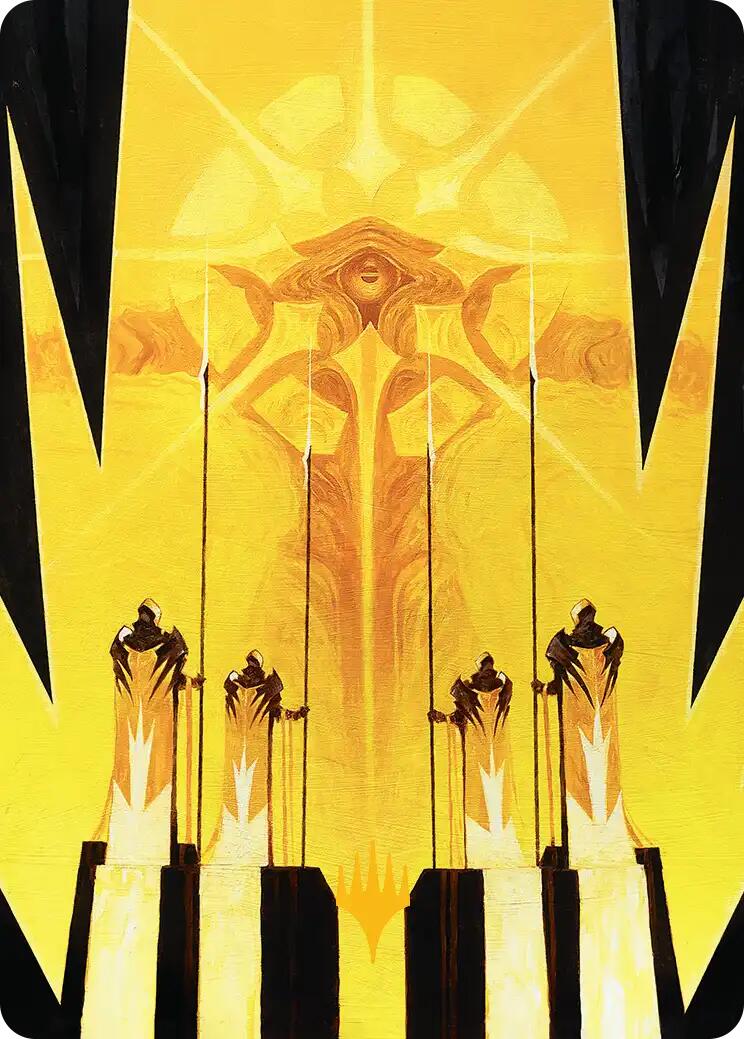 Hardlight Containment Art Card (Gold-Stamped Planeswalker Symbol) [Edge of Eternities Art Series] | Local Legends