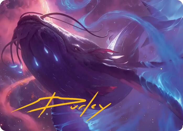 Starbreach Whale Art Card (Gold-Stamped Signature) [Edge of Eternities Art Series] | Local Legends