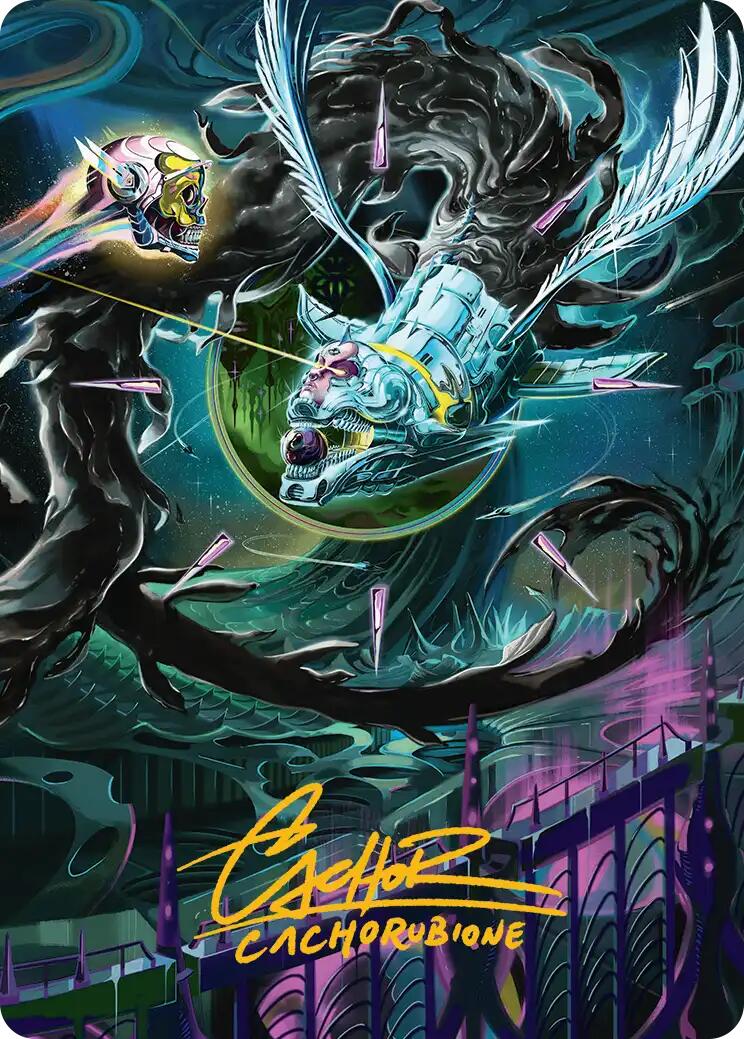 Quantum Riddler Art Card (Gold-Stamped Signature) [Edge of Eternities Art Series] | Local Legends