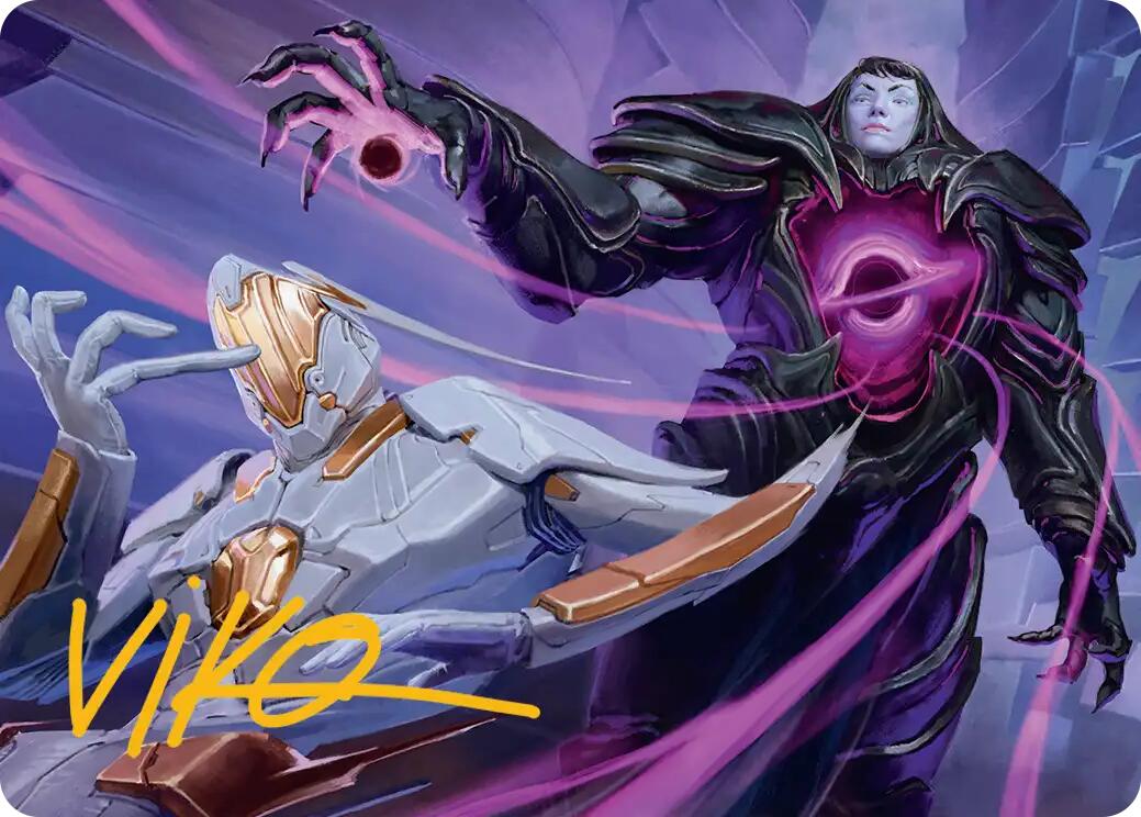 Lightless Evangel Art Card (Gold-Stamped Signature) [Edge of Eternities Art Series] | Local Legends