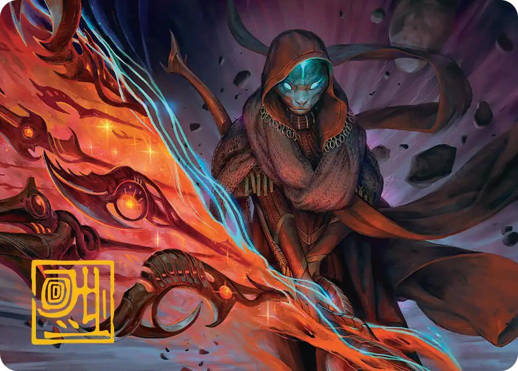 Weftstalker Ardent Art Card (Gold-Stamped Signature) [Edge of Eternities Art Series] | Local Legends