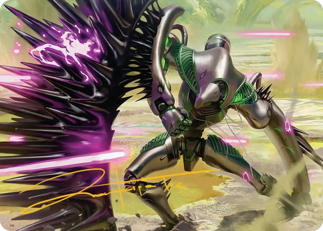 Tapestry Warden Art Card (Gold-Stamped Signature) [Edge of Eternities Art Series] | Local Legends