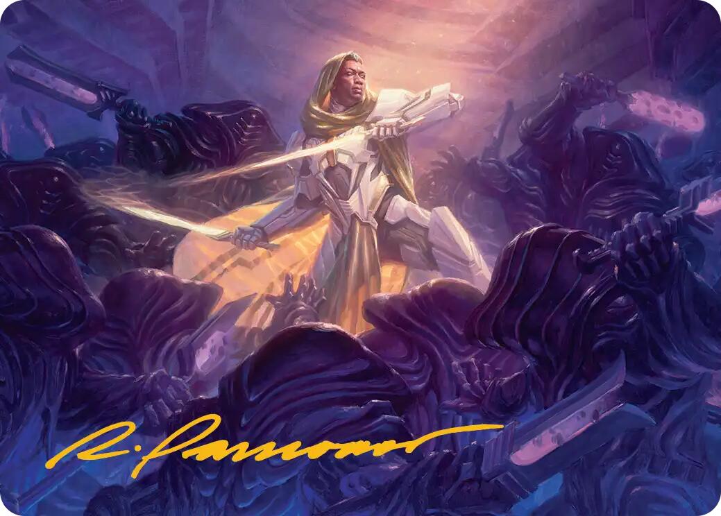 Syr Vondam, Sunstar Exemplar Art Card (Gold-Stamped Signature) [Edge of Eternities Art Series] | Local Legends