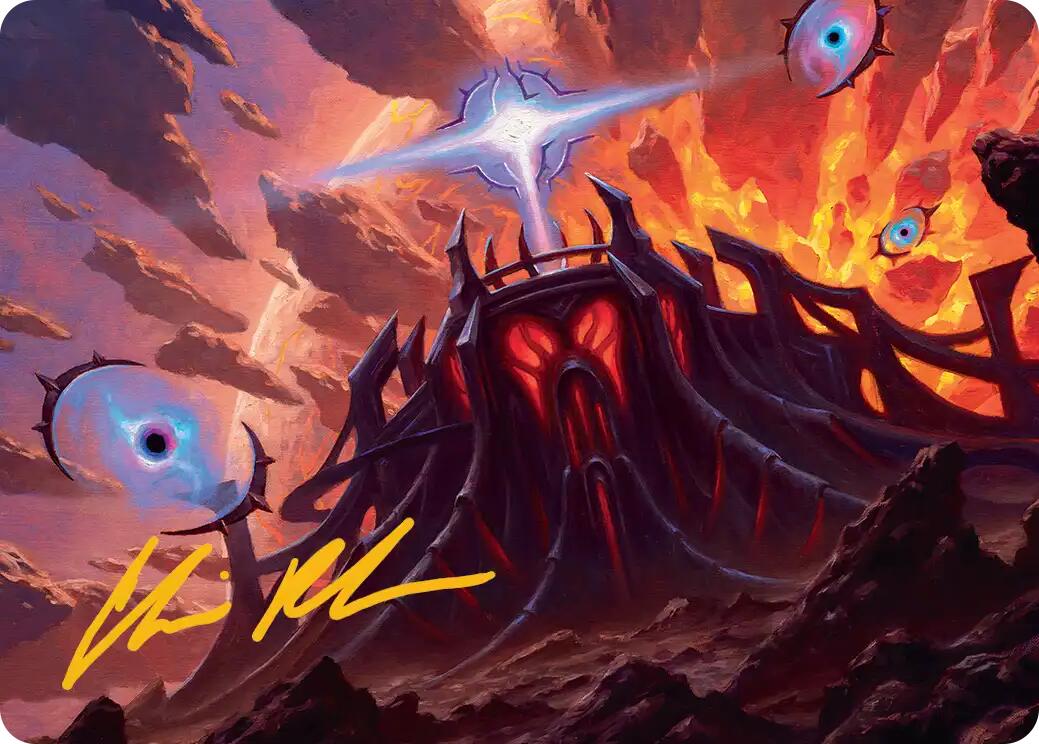 Secluded Starforge Art Card (Gold-Stamped Signature) [Edge of Eternities Art Series] | Local Legends