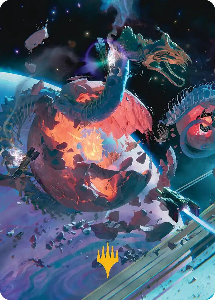 Scavenger Grounds Art Card (47/54) (Gold-Stamped Planeswalker Symbol) [Edge of Eternities Art Series] | Local Legends