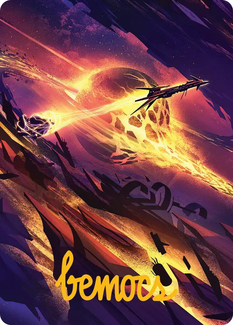 Scavenger Grounds Art Card (53/54) (Gold-Stamped Signature) [Edge of Eternities Art Series] | Local Legends