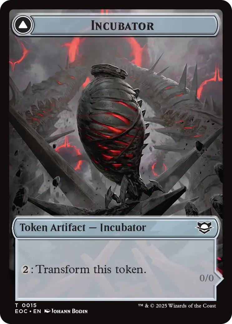 Incubator // Phyrexian Double-Sided Token [Edge of Eternities Commander Tokens] | Local Legends