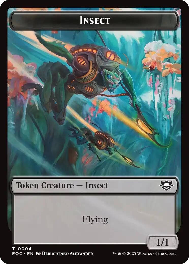 Insect // Elemental (0007) Double-Sided Token [Edge of Eternities Commander Tokens] | Local Legends