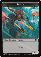 Insect // Elemental (0008) Double-Sided Token [Edge of Eternities Commander Tokens] | Local Legends