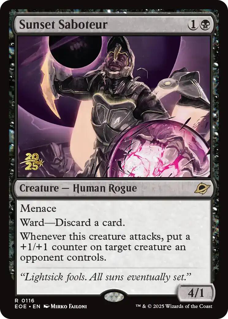 Sunset Saboteur [Edge of Eternities Prerelease Promos] | Local Legends