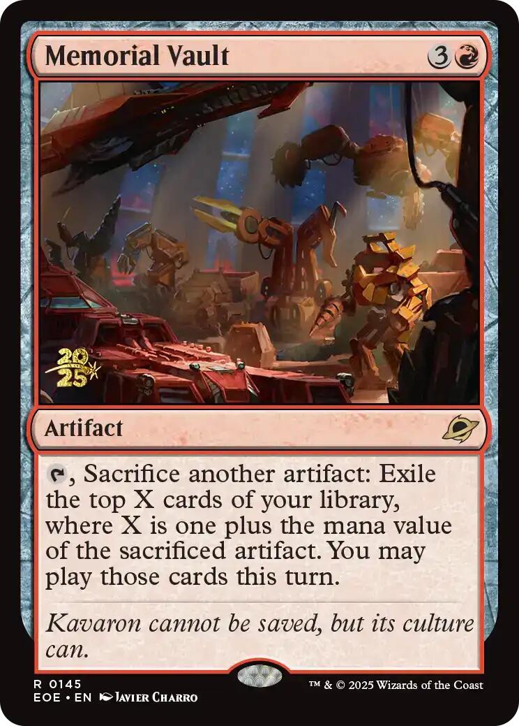 Memorial Vault [Edge of Eternities Prerelease Promos] | Local Legends
