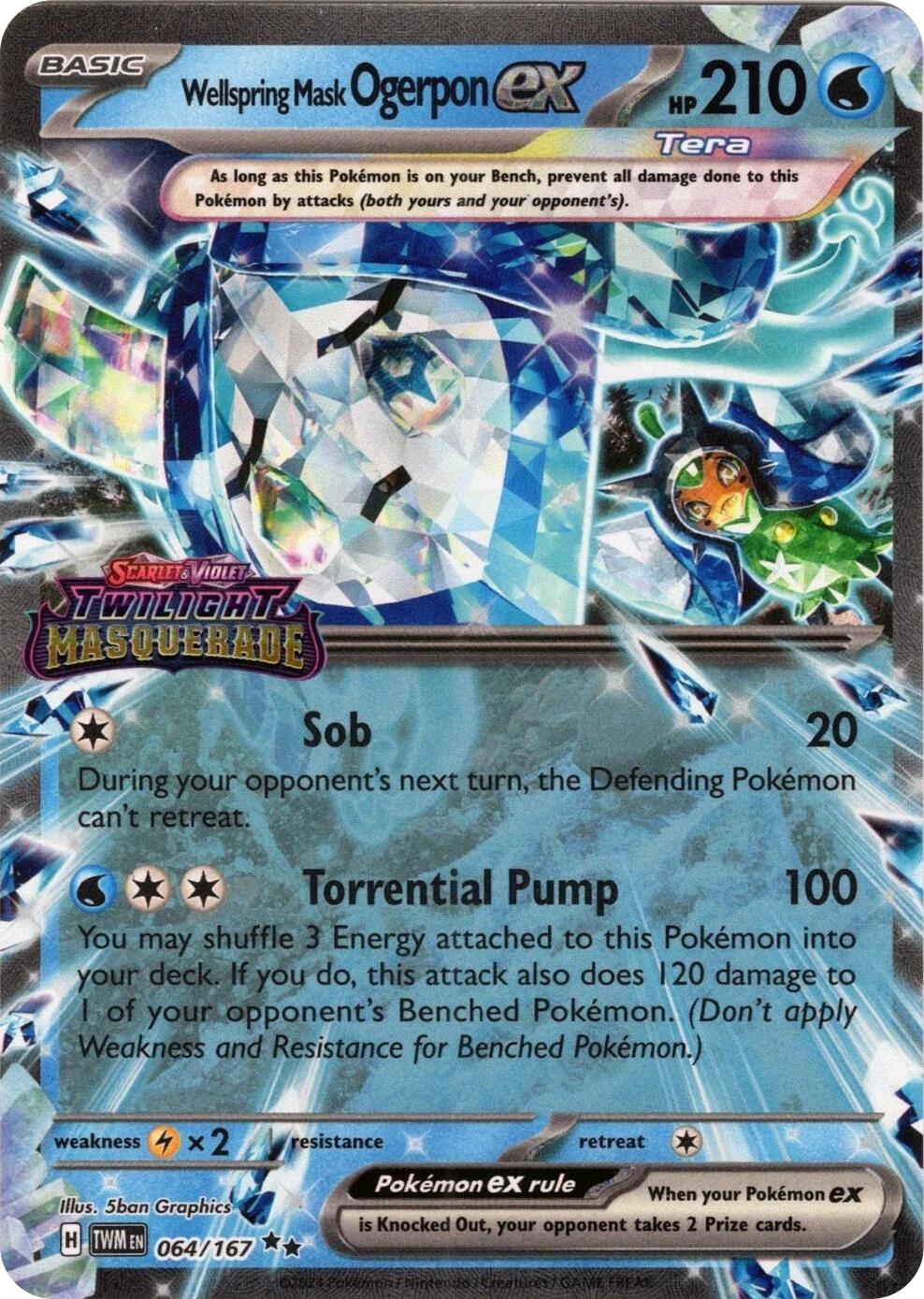 Wellspring Mask Ogerpon ex (064/167) (Stamped) [Miscellaneous Cards] | Local Legends