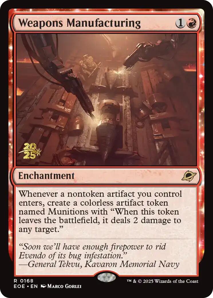 Weapons Manufacturing [Edge of Eternities Prerelease Promos] | Local Legends