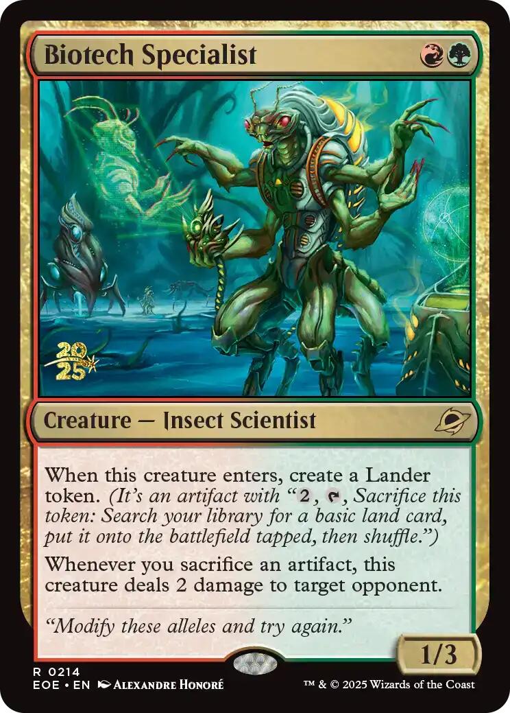 Biotech Specialist [Edge of Eternities Prerelease Promos] | Local Legends